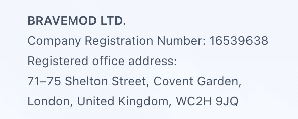 BRAVEMOD LTD Company Information